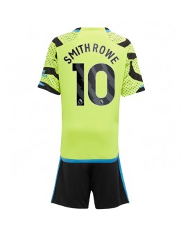 Otroški Nogometna dresi replika Arsenal Emile Smith Rowe #10 Gostujoči 2023-24 Kratek rokav (+ hlače)
